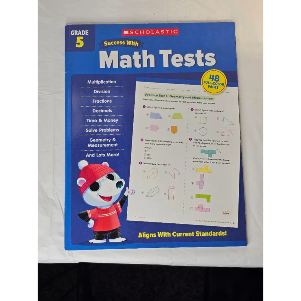 Scholastic Grade 5 Reading, Math, and Finance Books Blue Red One Size